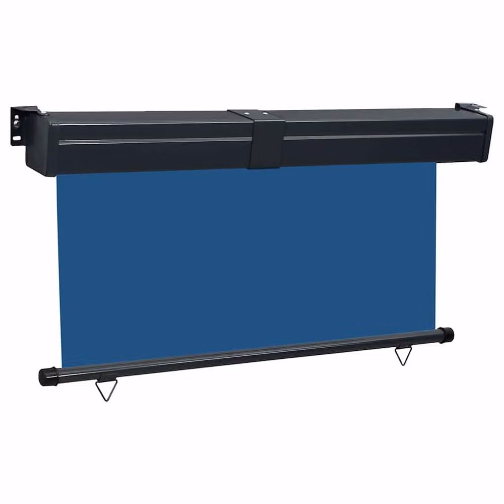 Berkfield Home Blue Balcony Side Awning with Manual Pull, W: 145 cm, H: 250 cm – 2