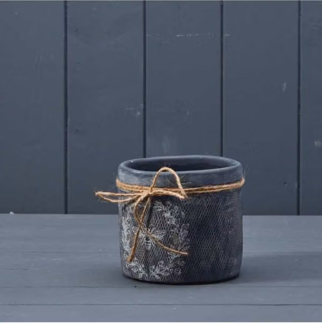 KDMD Ceramic Rustic Black Indoor Plant Pot – 1