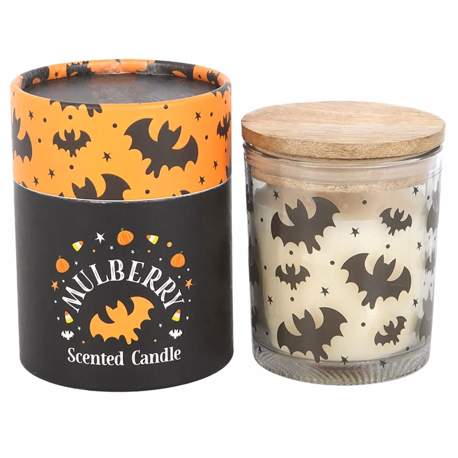 Something Different Mulberry Bats Scented Votive Candle in White – 2