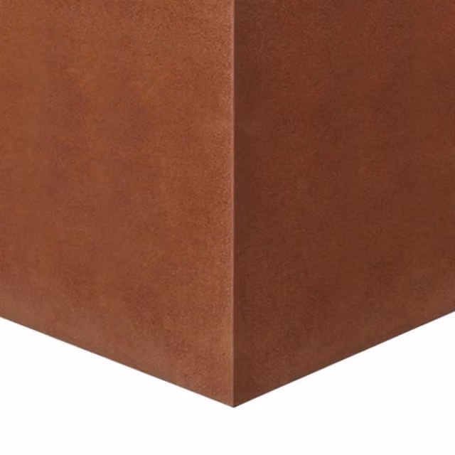 Havendro Garden Cube Metal Planter, Corten Steel Flower Pot, Brown, W/D/H: 40 x 30 x 80 cm – 1