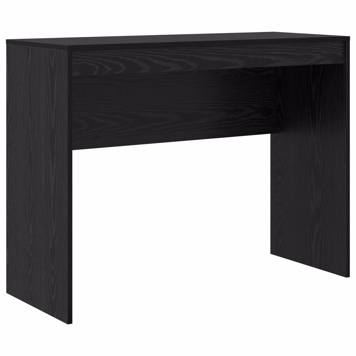 Berkfield Home Black Oak Writing Desk, W/D/H: 100 x 40 x 76 cm – 2