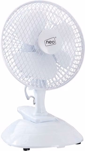 Neo Mini Clip Base Mount Desk Fan, White