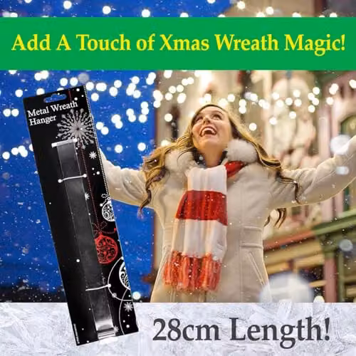 VFM e-Store Silver Metal Christmas Wreath Hanger – 3