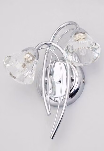 BHS Lighting Marianne Wall Light in Chrome Silver