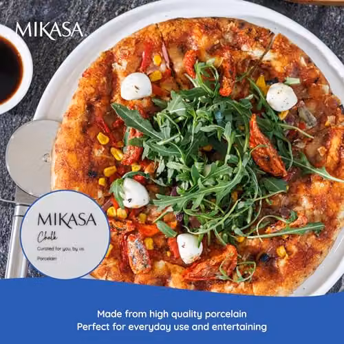 Mikasa White Porcelain Serving Platter, Diameter: 32 cm – 3