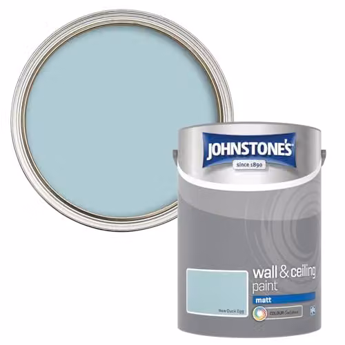 Johnstone's Matt Water Based Wall and Ceiling Emulsion Paint, Blue, 5L