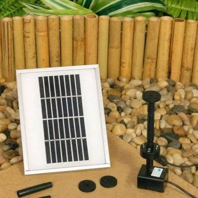 Primrose White Solar Powered Cascade Pond Water Feature with Pump 200LPH