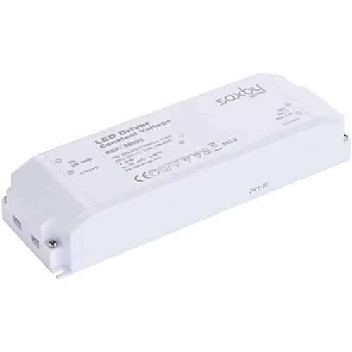 Loops 60W 24V Constant Voltage LED Driver in White and Multicolour Plastic Construction