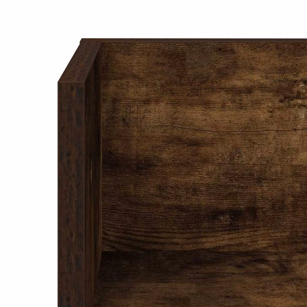 Berkfield Home Decorative Wall Mounted Shelves, 2 Piece Set, Smoked Oak Brown, W: 75 cm, D: 16.5 cm, H: 16.5 cm – 4