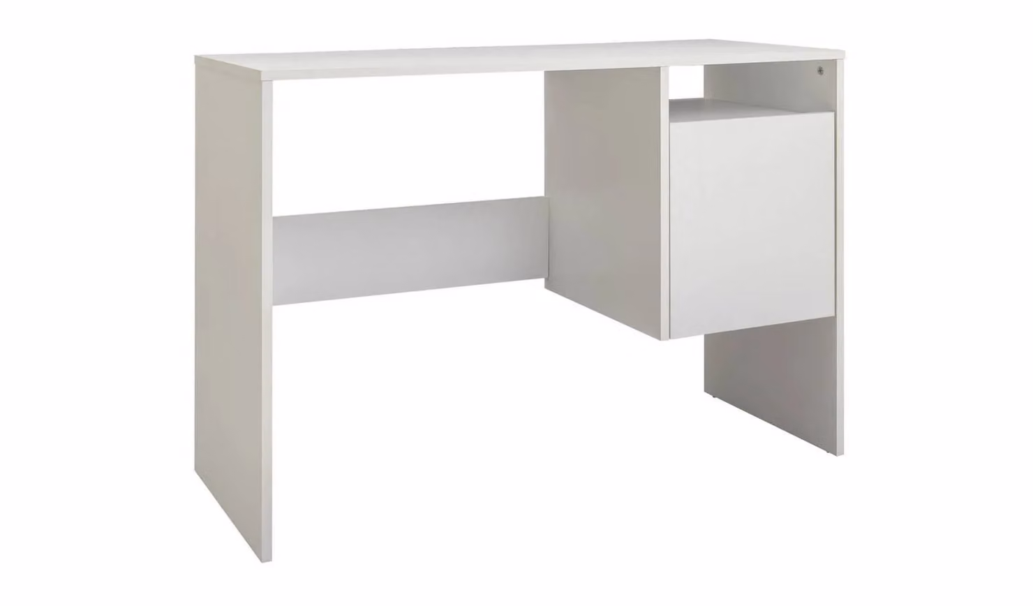 Lawson Modern White Writing Desk for Home Office