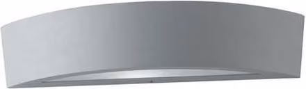 Netlighting Tucson Silver Aluminum Outdoor Flush Wall Lamp IP44 E14