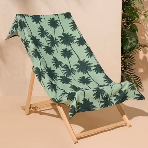 OHS Green Microfibre Palm Beach Bath Towel, W/H: 71 x 152 cm – 1