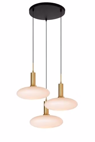 Lucide Singala Pendant Light in Matt Gold/Brass, Diameter: 55 cm