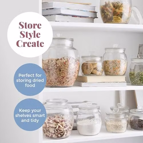 Kilner Universal Push-Top Lid Glass Jar, 4 l, Transparent – 2