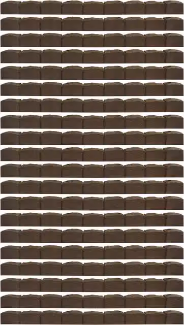 Garden Gear Brown Roman Stone Effect Eco-friendly Rubber Border Edging