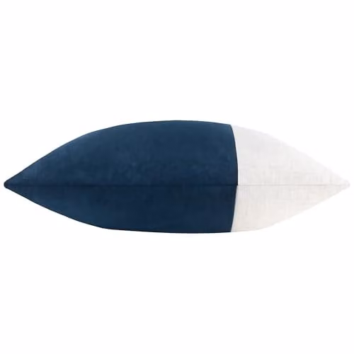 Yard Blue Velvet Square Cushion with Removable Washable Cover, W/D/H: 50 x 50 x 50 cm – 3