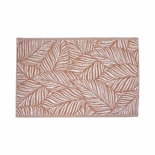 Jack Stonehouse Classic Pattern Outdoor Floor Rug in Rust Leaf, Woven Polypropylene Non-Slip Garden Mat, W/D: 120 x 120 cm – 2