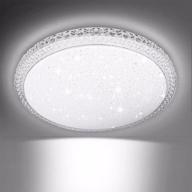 ExtraStar 18W 6500K Modern Round LED Ceiling Light in White