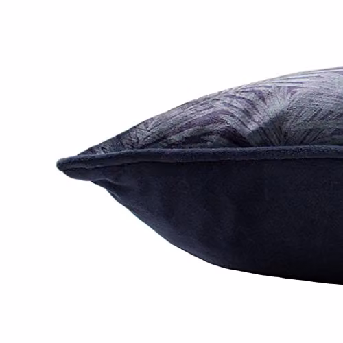 Paoletti Cheetah Forest Blue Velvet Rectangular Polyester Filled Cushion W/D/H: 50 x 30 x 30 cm – 4