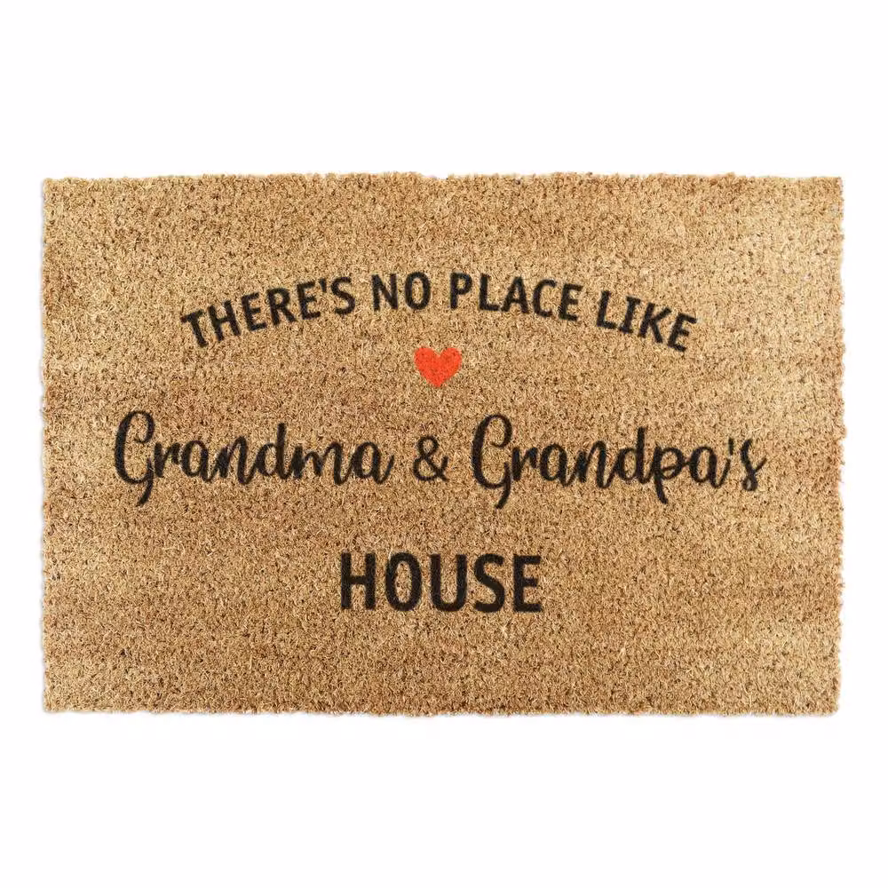 Artsy Mats There's No Place Like Grandma & Grandpas House Doormat, Brown, W: 90 cm, D: 60 cm – 2