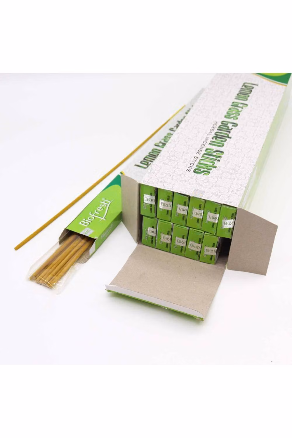 KDMD Biofresh Garden Lemongrass Outdoor Aromatherapy Incense Sticks, 50 cm, Brown and Green – 2
