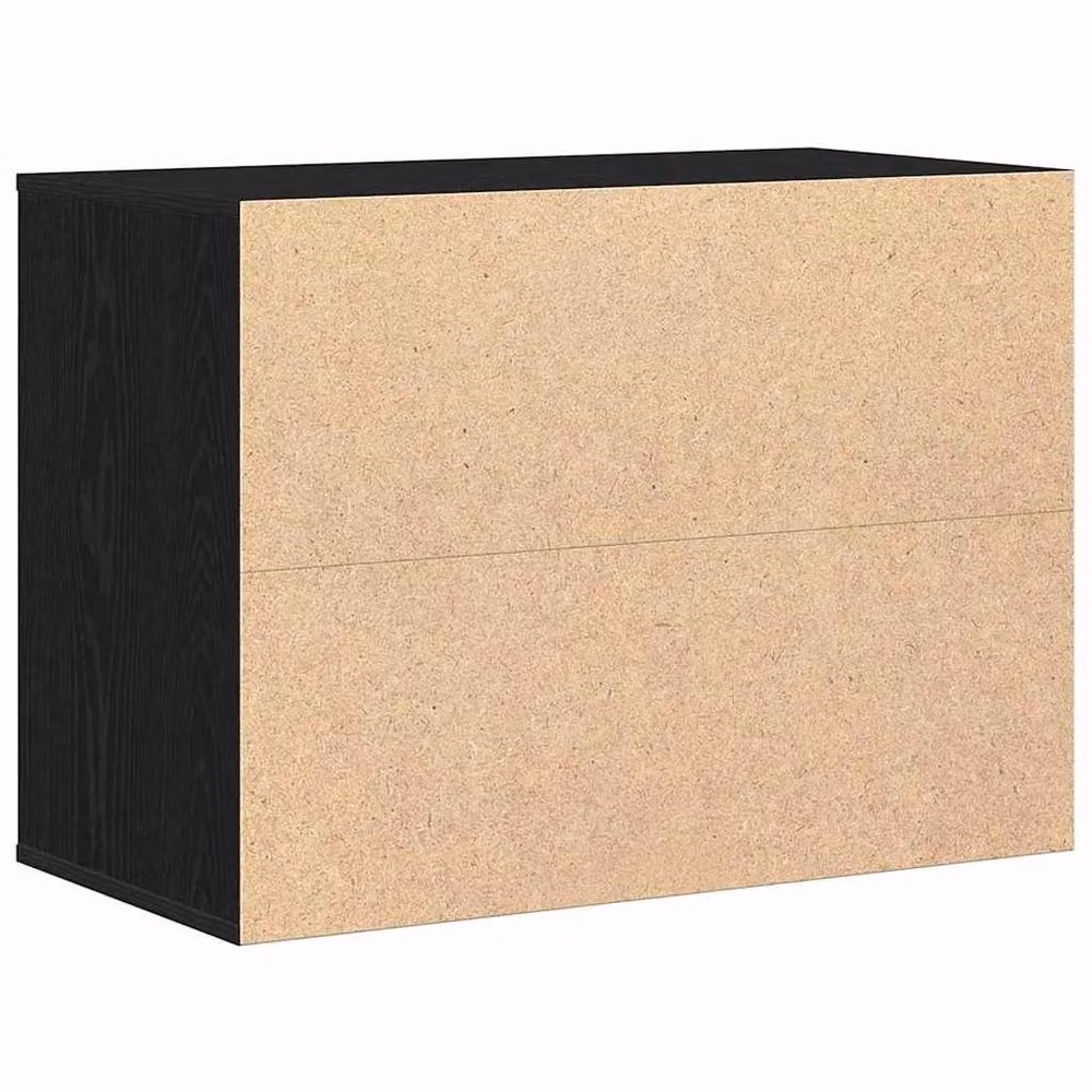 Berkfield Home Corner Chest of Drawers in Black Oak, W/D/H: 80 x 41 x 58 cm – 4