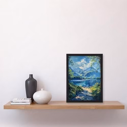 Artery8 Helvellyn View Lake District Framed Wall Art Print, Multicolour, A4 (W: 21 x H: 29.7 cm) – 4