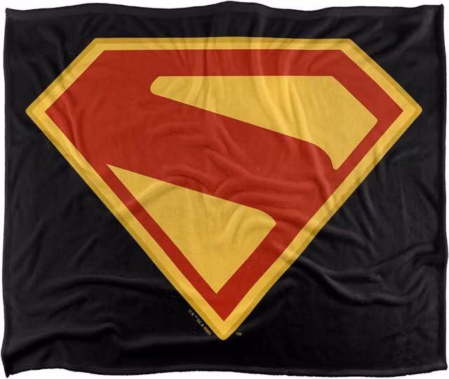 Warner Bros. Superman 2025 Logo Super Soft Fleece Throw Blanket, Multicolour, W: 127.0 cm, D: 152.4 cm, H: 152.0 cm – 6