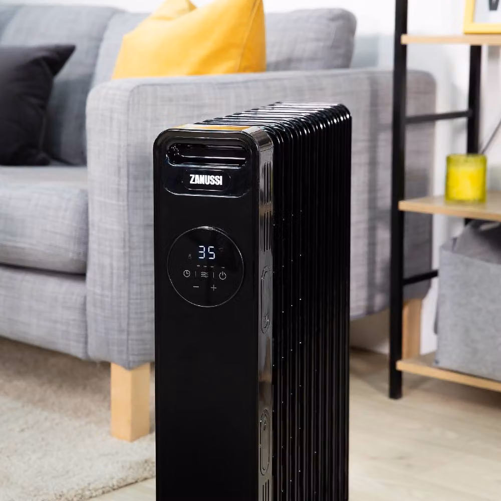 Zanussi ZOFR5005 Portable Oil Filled Radiator 2300W 11 Fin Electric Heater in Black – 5