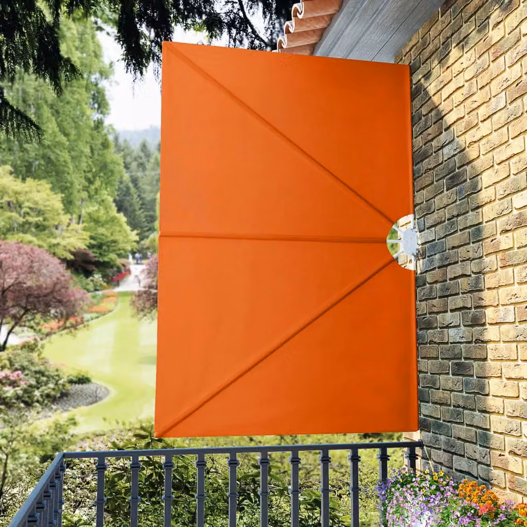 Berkfield Home Collapsible Terrace Side Awning in Terracotta Brown, W: 240 cm, H: 160 cm – 3
