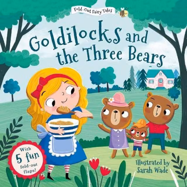 Sweet Cherry Publishing Goldilocks and the Three Bears Fold-Out Fairy Tales Multicolour Board Book