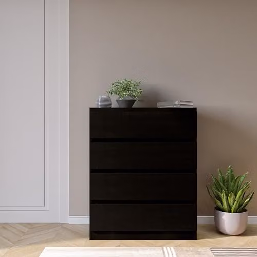 Seconique Malvern 4 Drawer Chest in Black – 6