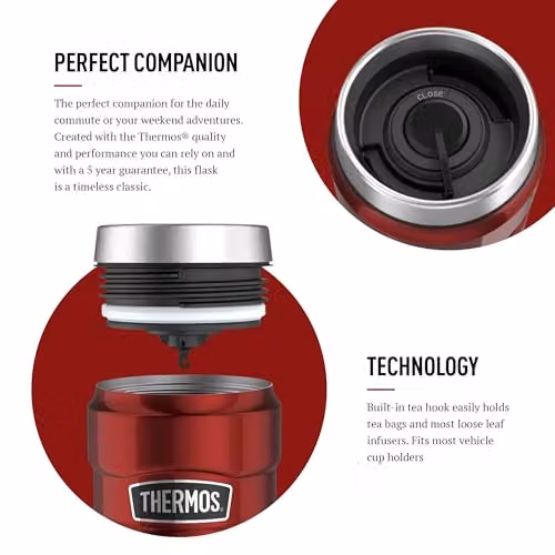 Thermos Stainless King Red Tumbler, 470ml – 3