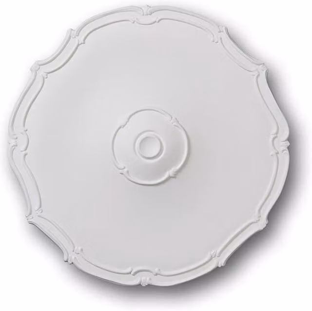 NMC White Decorative Round Classic Adhesive Ceiling Rose