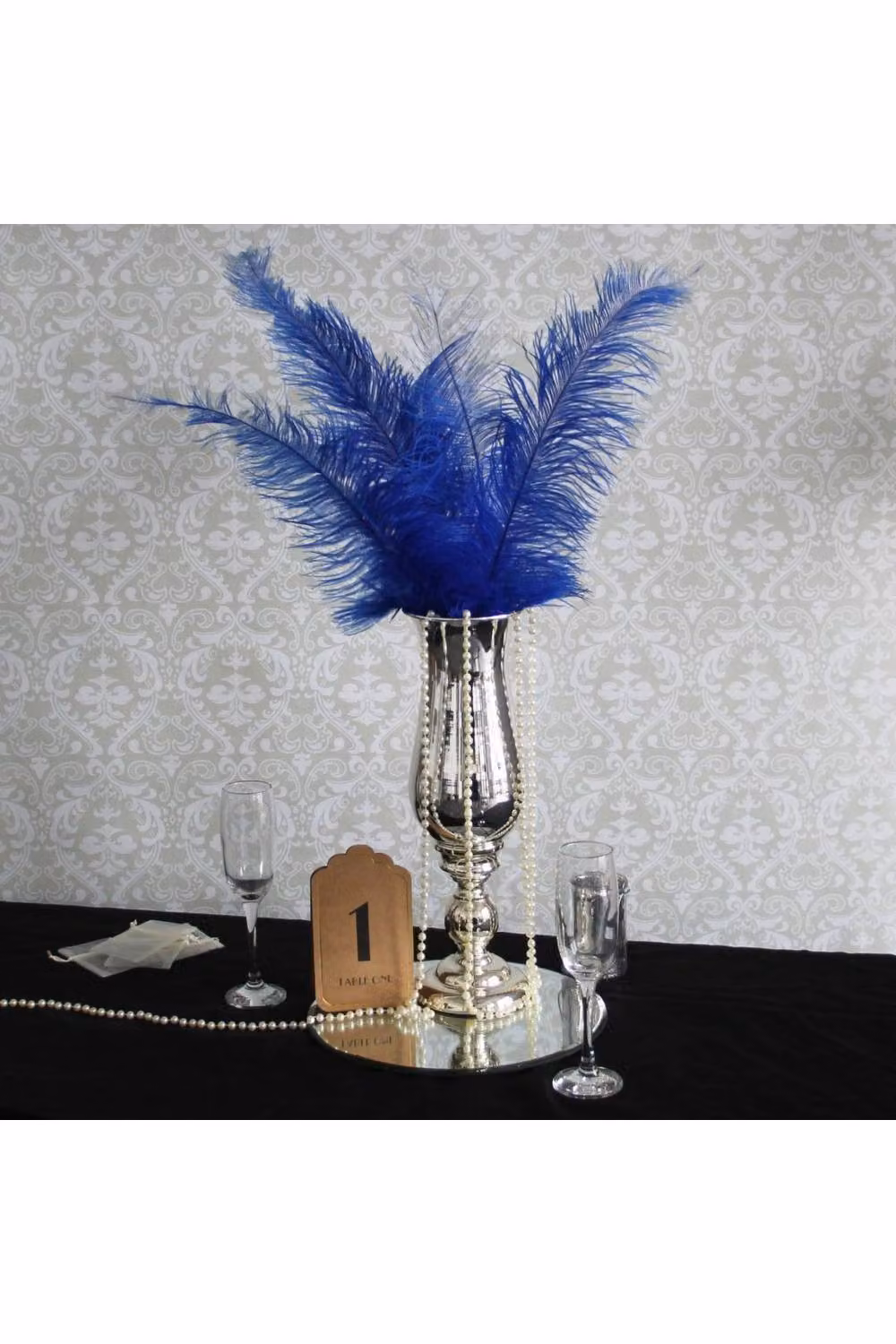KDMD Royal Blue Decorative Feathers, Pack of 5 – 3
