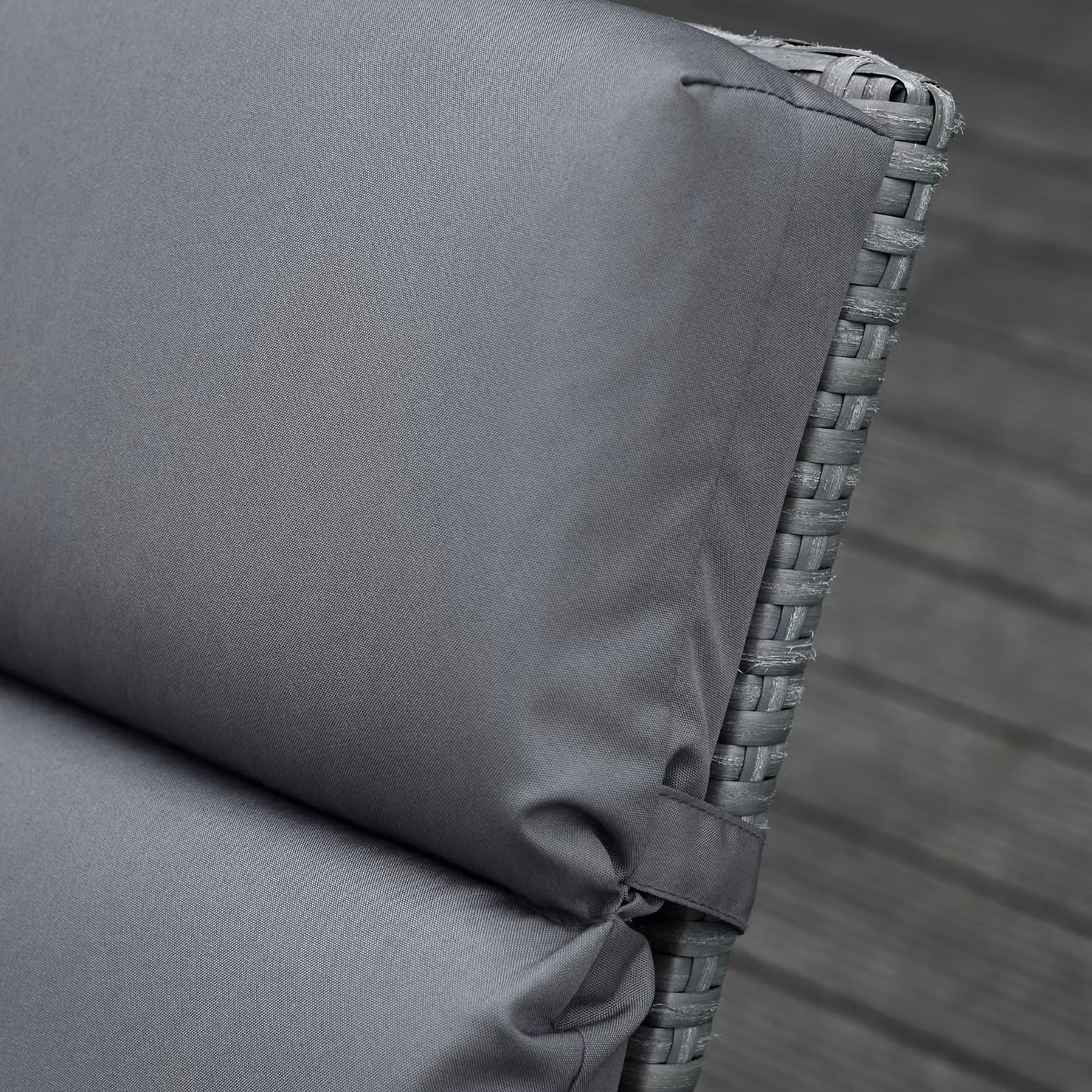 Outsunny Set of 2 Dark Grey Replacement Sun Lounger Cushions for Rattan Furniture, W: 196 cm, D: 55 cm – 5