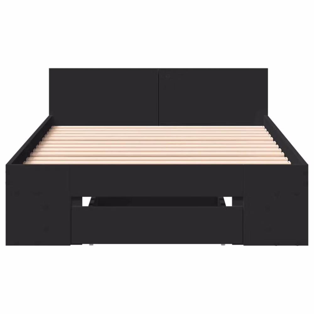 Berkfield Home Single Bed Frame with Drawers, Black, W/D/H: 90 x 190 cm – 4