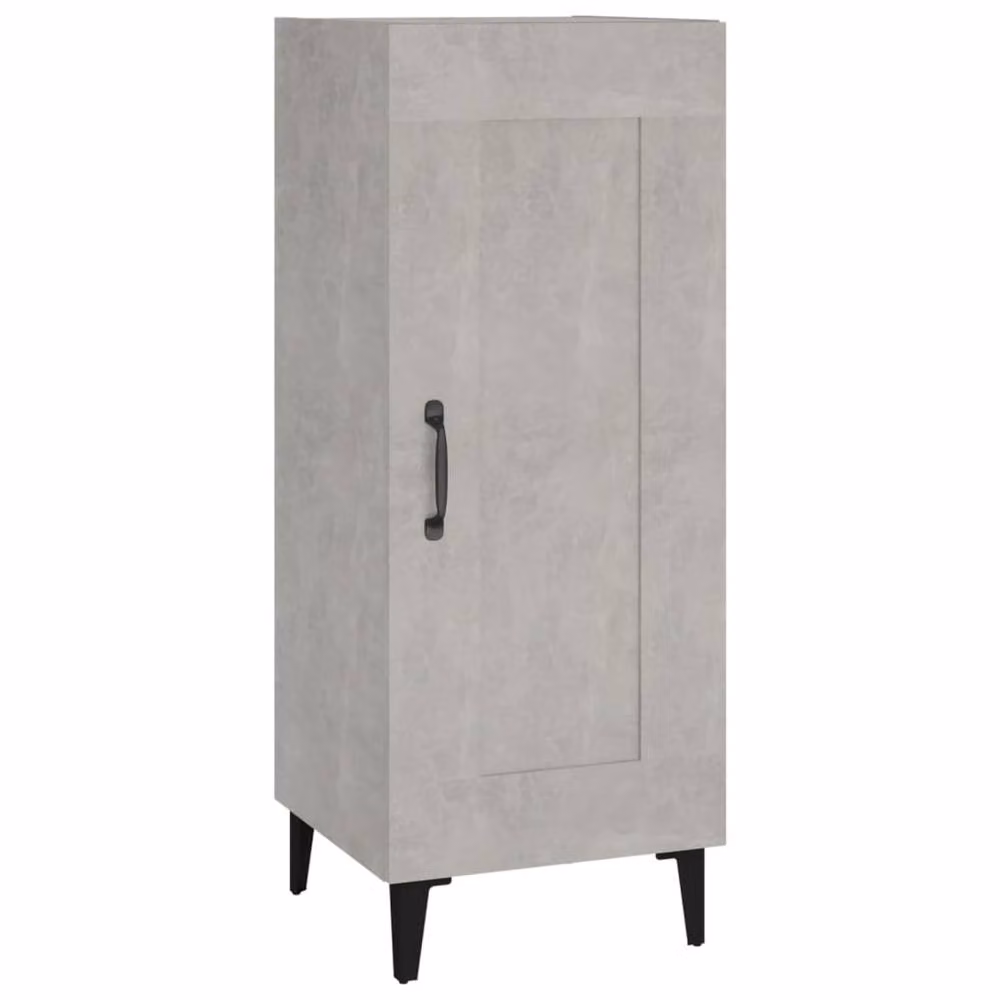 Berkfield Home Sideboard in Concrete Grey, W/D/H: 34.5 x 34 x 90 cm – 2