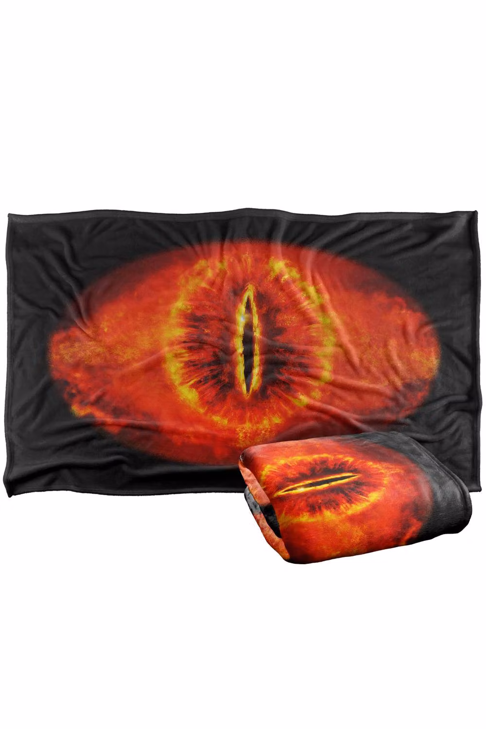 LOGOVISION Lord of the Rings Eye of Sauron Super Soft Fleece Throw Blanket, Multicolour, W: 152 cm, D: 127 cm – 6