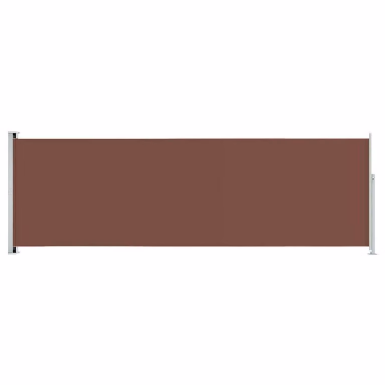 Berkfield Home Retractable Side Awning in Brown, W/H: 600 x 200 cm
