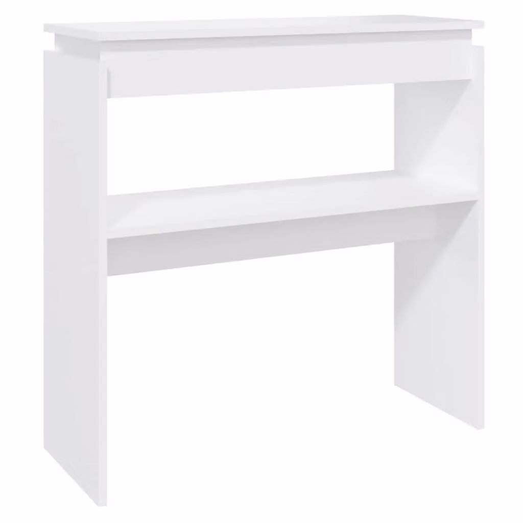 Berkfield Home White Console Table in Engineered Wood, W/D/H: 80 x 30 x 80 cm – 2