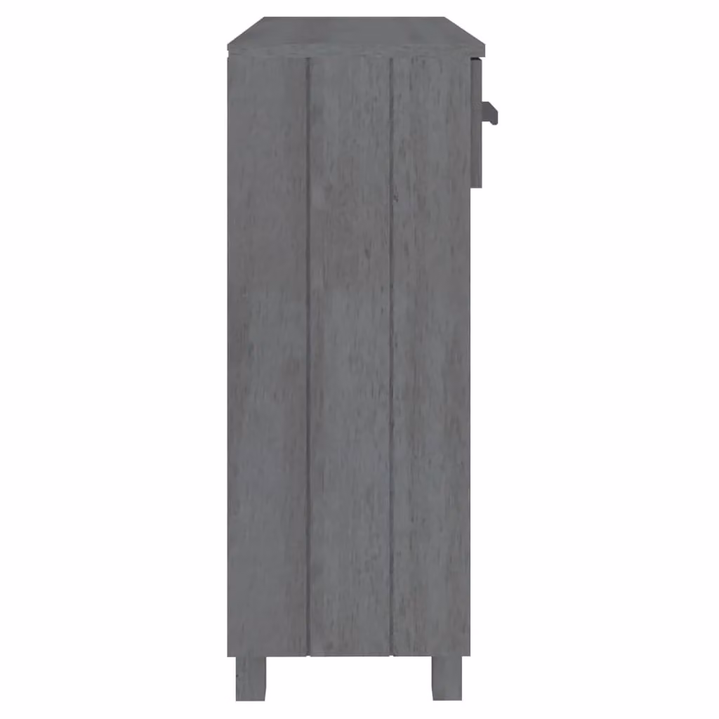 Berkfield Home HAMAR Console Table in Dark Grey Solid Pine Wood, W/D/H: 90 x 35 x 90 cm – 5