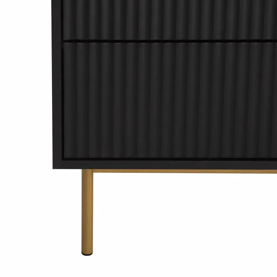 Home Garden Direct Large Black Matt Chest of Drawers – 3
