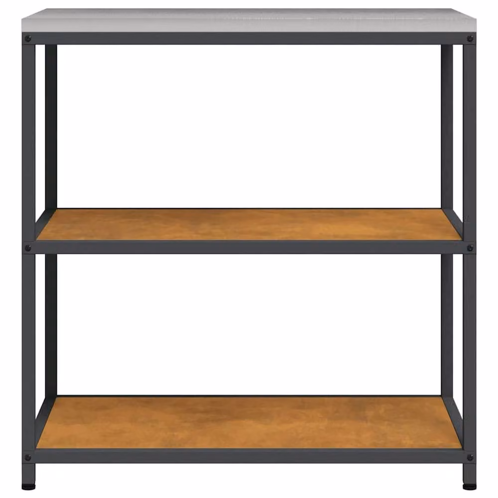 Berkfield Home Kitchen Storage Shelf in Brown Rusty Weathering Steel – 4