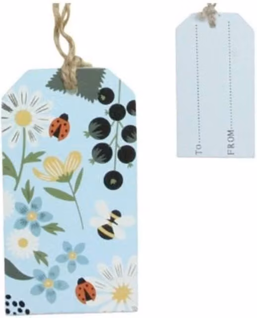 KDMD Multicolour Wooden Garden Gift Tags, 4 Pack