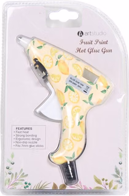 Art Studio Fruit Print Hot Glue Gun in Multicolour
