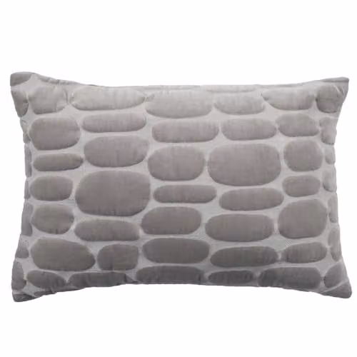 Riva Home Purple Velvet Feather Filled Rectangular Cushion W: 60 cm, H: 40 cm, D: 40 cm – 1