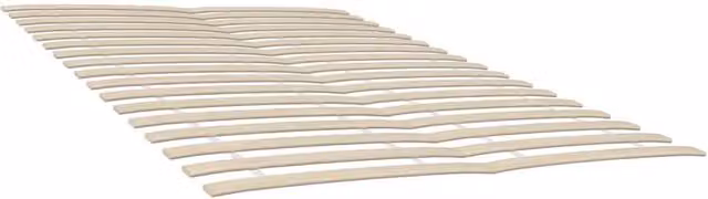 Berkfield Home Set of 2 Slatted Bed Bases with 34 Wood Slats, W/D/H: 80 x 200 cm, Beige