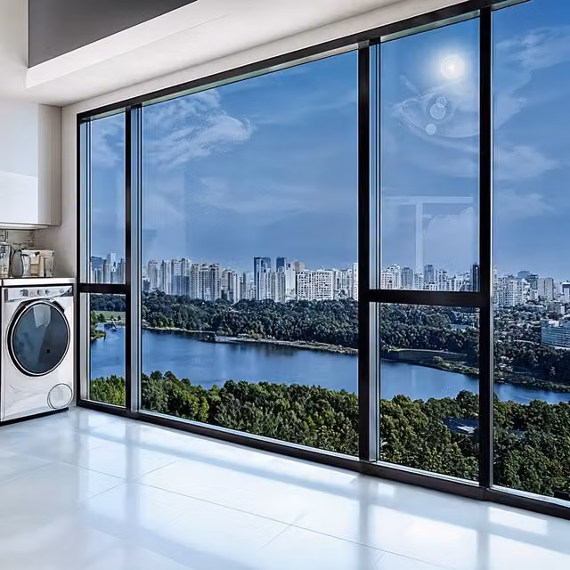 Lifeideas One Way Window Privacy Film Sun Blocker in Blue Silver, W: 76 cm x H: 200 cm