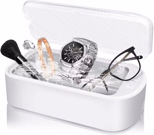 Nordara Ultrasonic Cleaner for Glasses, Watches and Jewellery in White